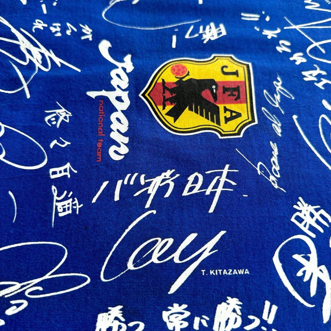 【超希少】激レア 90s サッカー日本代表 ビンテージTシャツ サインデザイン