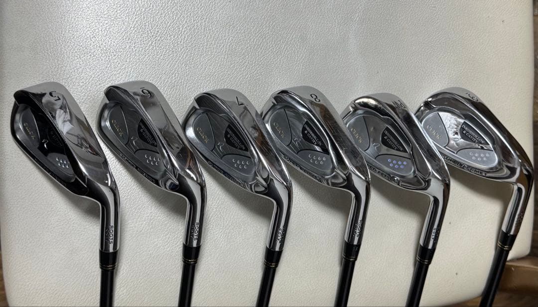 ROOTS GOLF CLICK アイアンセット6本　#5〜P カーボンS