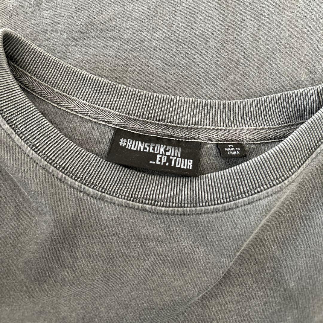 公式完売品BTS ジン ソロツアーT RUNSEOKJIN dark grey