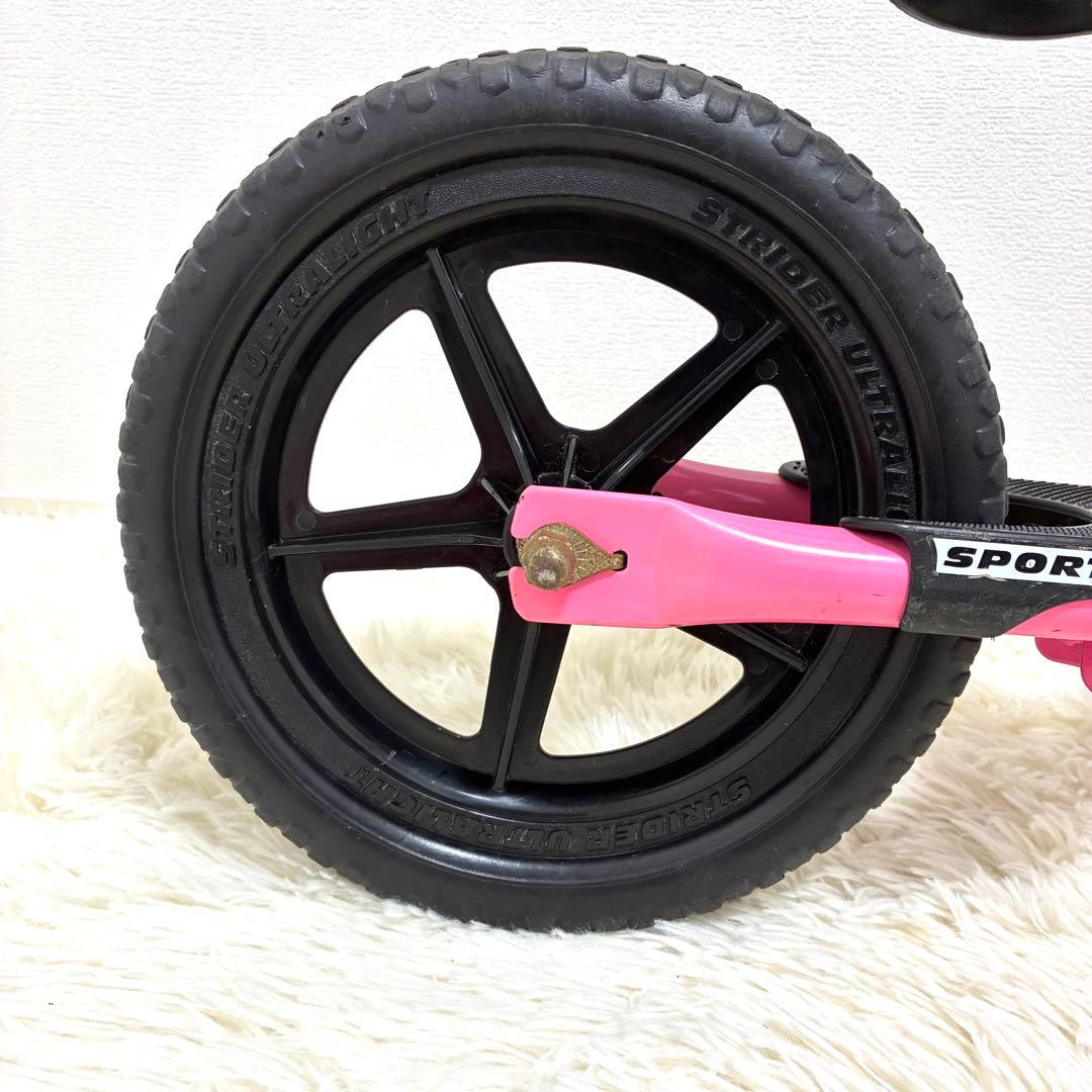 STRIDER スポーツ 12インチ ピンク バランスバイク アルコール除菌済み