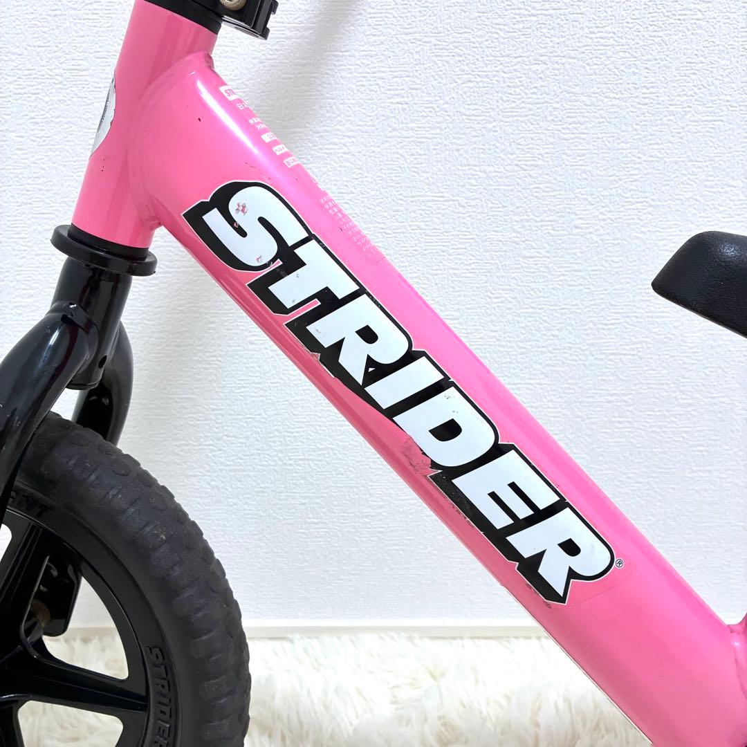 STRIDER スポーツ 12インチ ピンク バランスバイク アルコール除菌済み