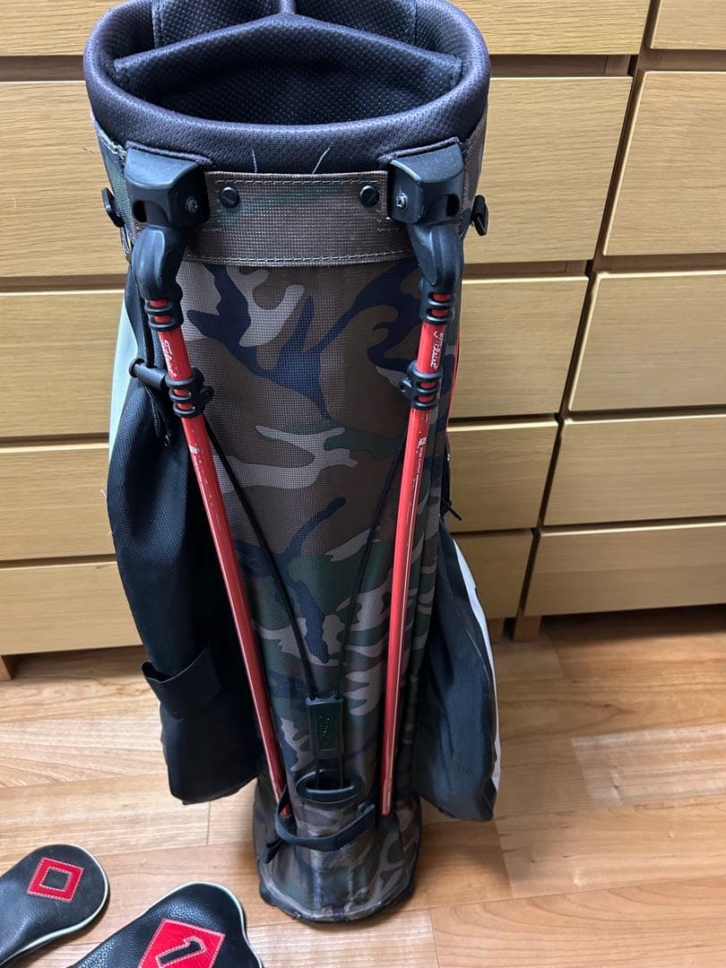 タイトリスト　迷彩　カモ CAMO キャディバッグ ヘッドカバー セット
