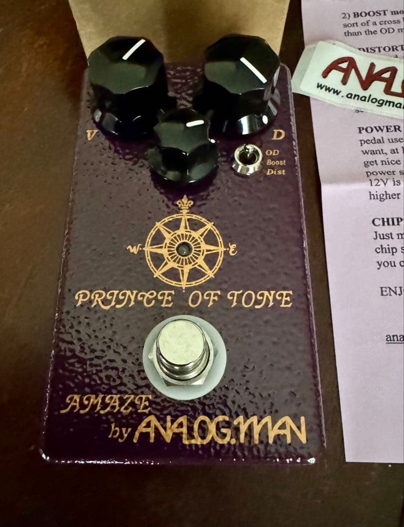 【極美品】ANALOG.MAN PRINCE OF TONE オーバードライブ