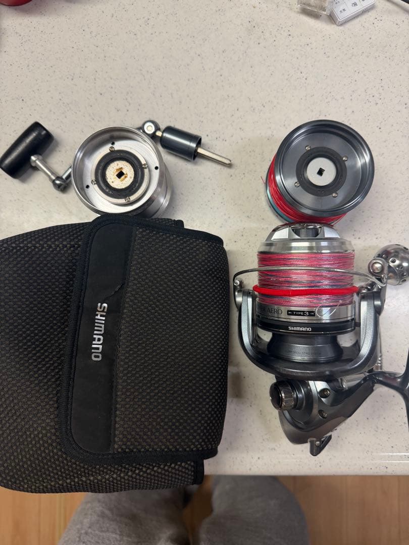 SHIMANO SPINPOWER TYPE 3 スプール3個付き