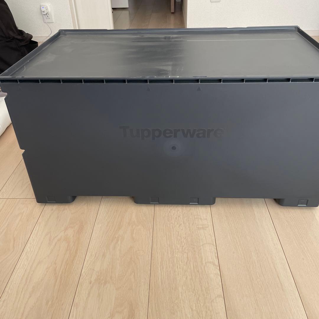 タッパーウェア　ネイビー　収納ボックス プラスチック製