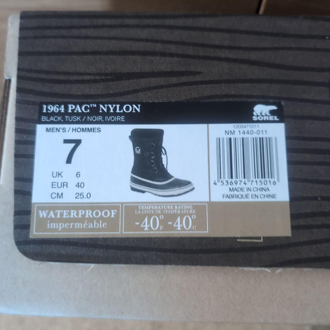 しょう　SOREL 1964 PAC NYLON ブーツ 7