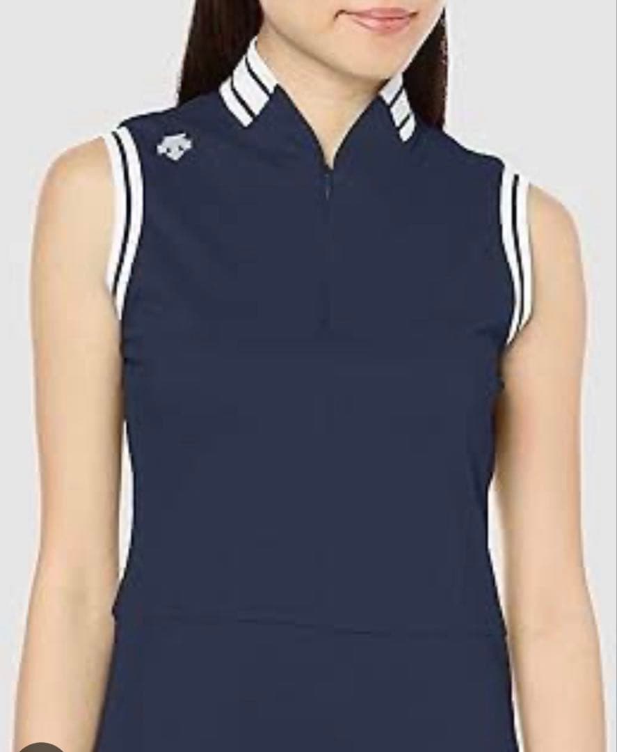 DESCENTE レディース ゴルフ ワンピース ネイビー