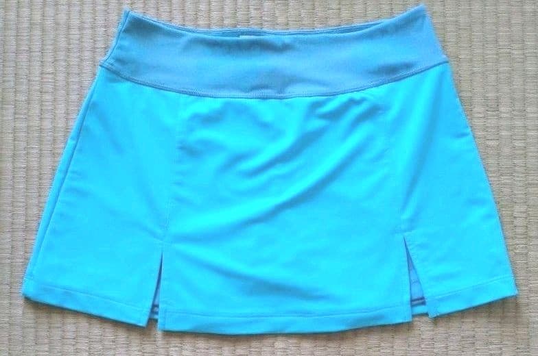 テニスウェア　海外　jerdog シャツ＆スコート　セットアップ　ブルー×柄
