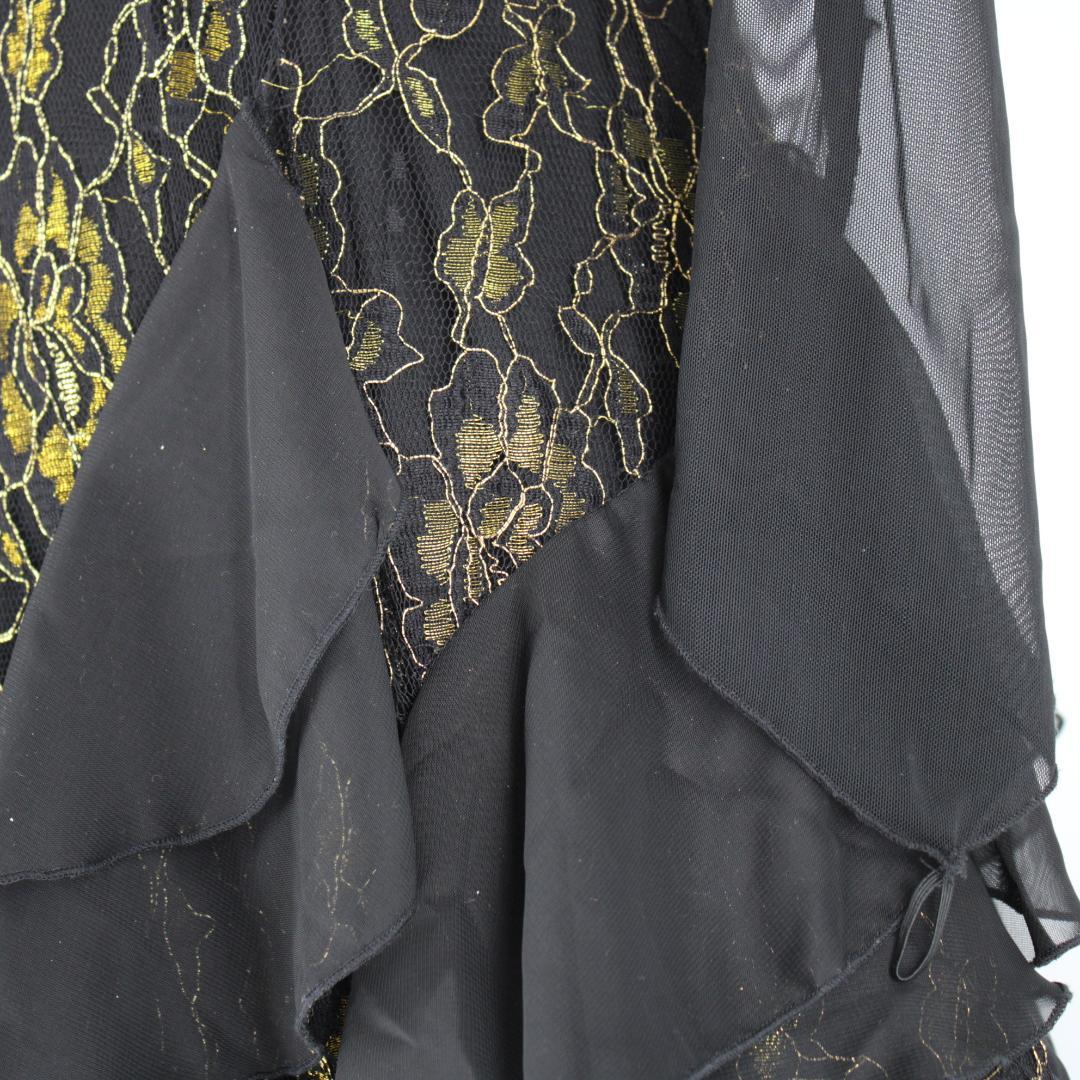 【美品 社交ダンス衣装】ブラック prima boutique ワンピース