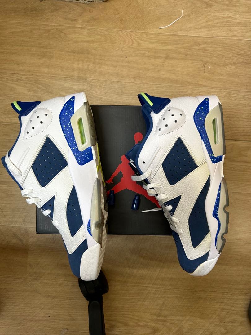値下げ！Air Jordan 6 ホワイト/ネイビー/グリーン