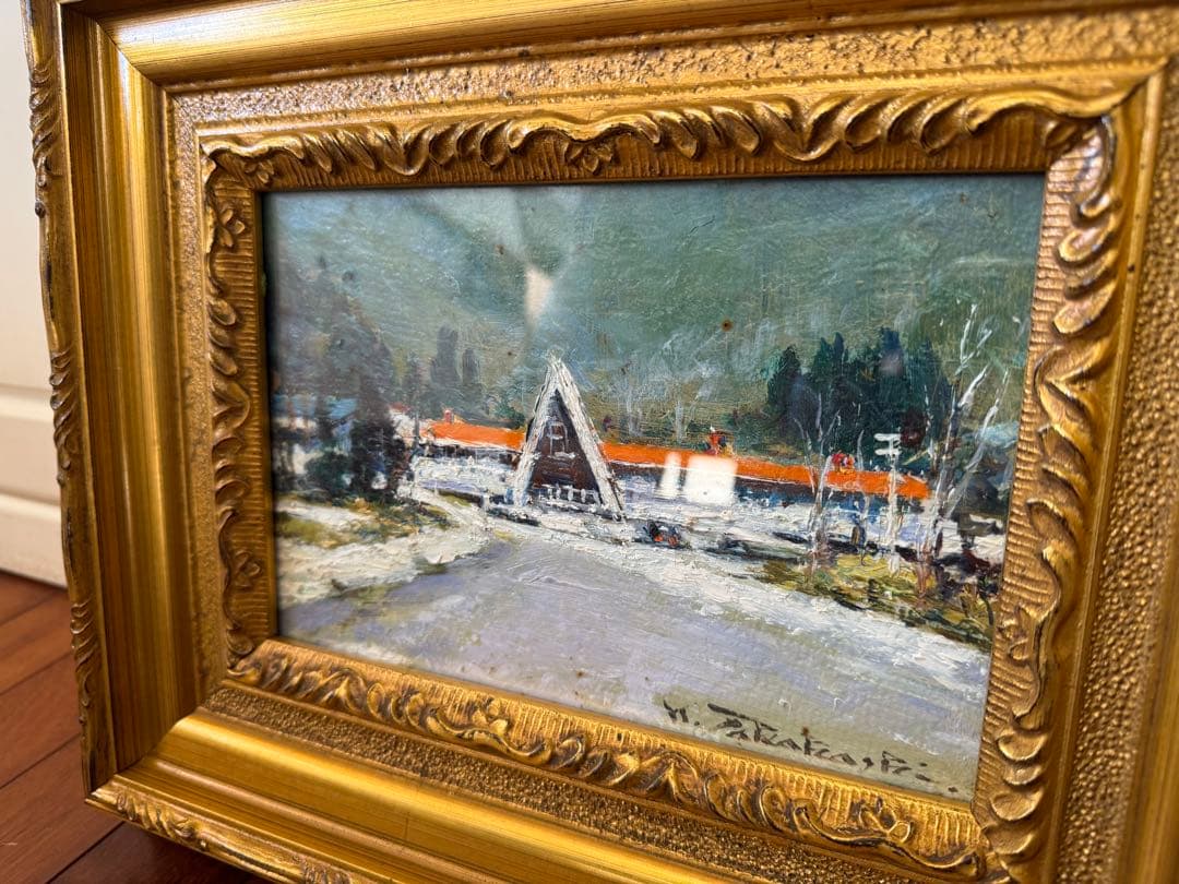 21.「駅舎」髙橋一善 油絵