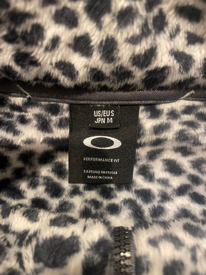 【美品】OAKLEY レオパード柄　フリース　M