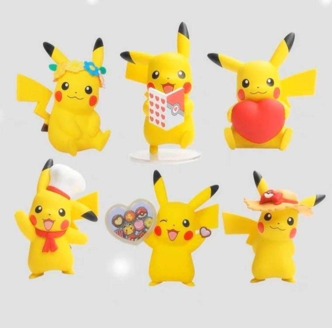 【新品未開封】【日本未発売】ピカチュウ フィギュア6体セット おまけ付き