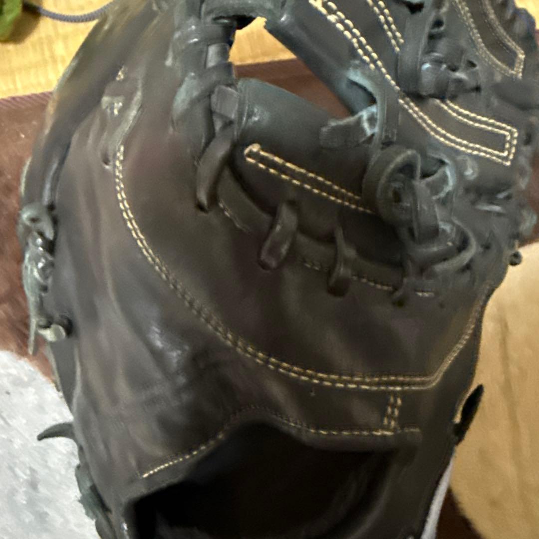 Mizuno 黒 レザー 硬式グローブ