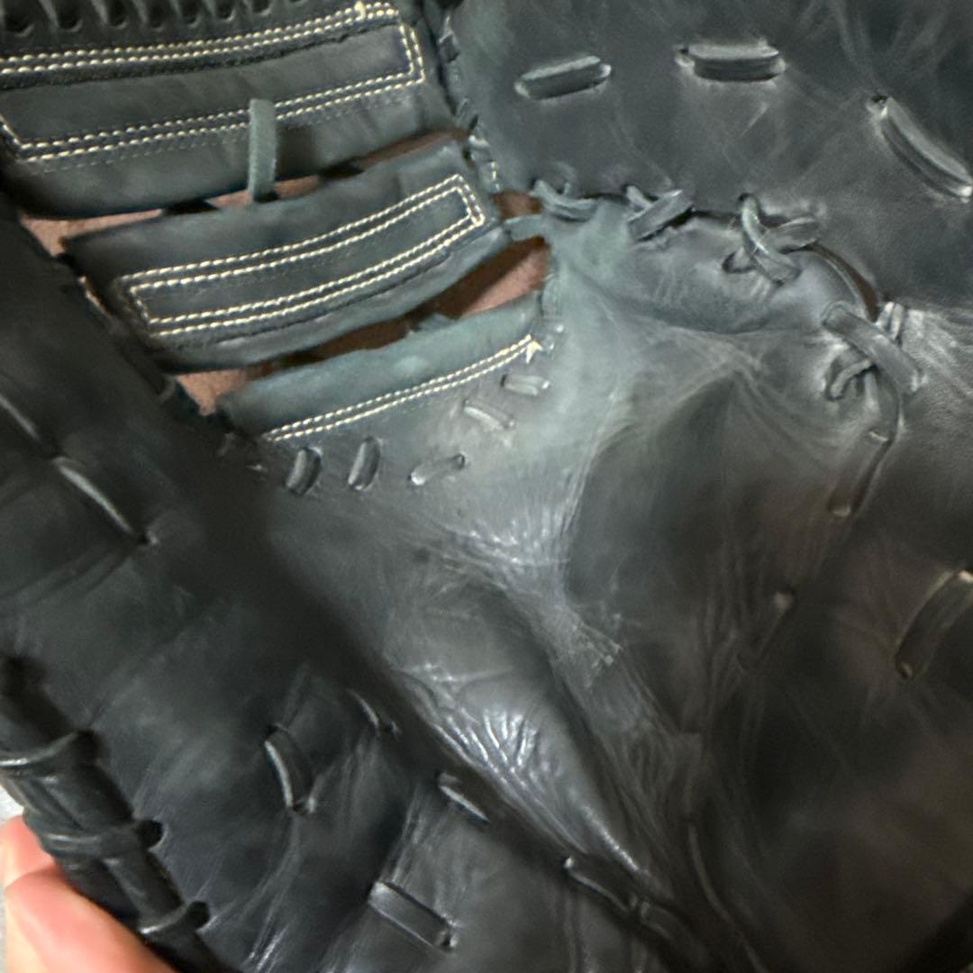 Mizuno 黒 レザー 硬式グローブ