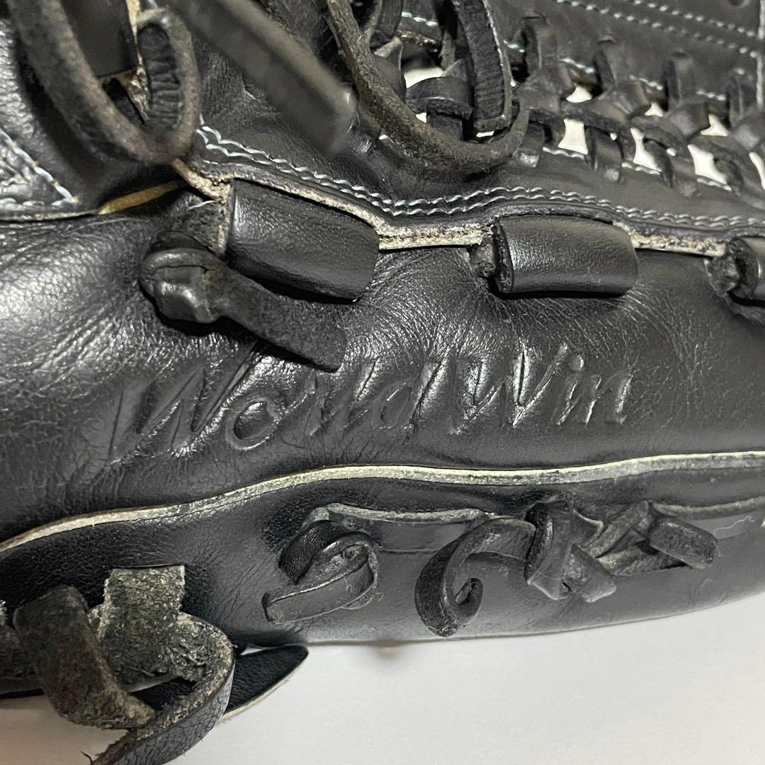 【激レア】 MIZUNO ワールドウィン 軟式グローブ ブラック オイル付き