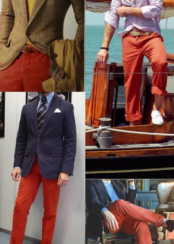 【新品未使用】ラルフローレンCHAPS カスタムフィットD/ORANGE35