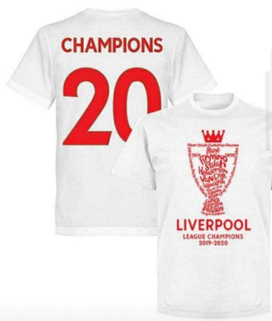 リヴァプールプレミアリーグ優勝記念Tシャツ