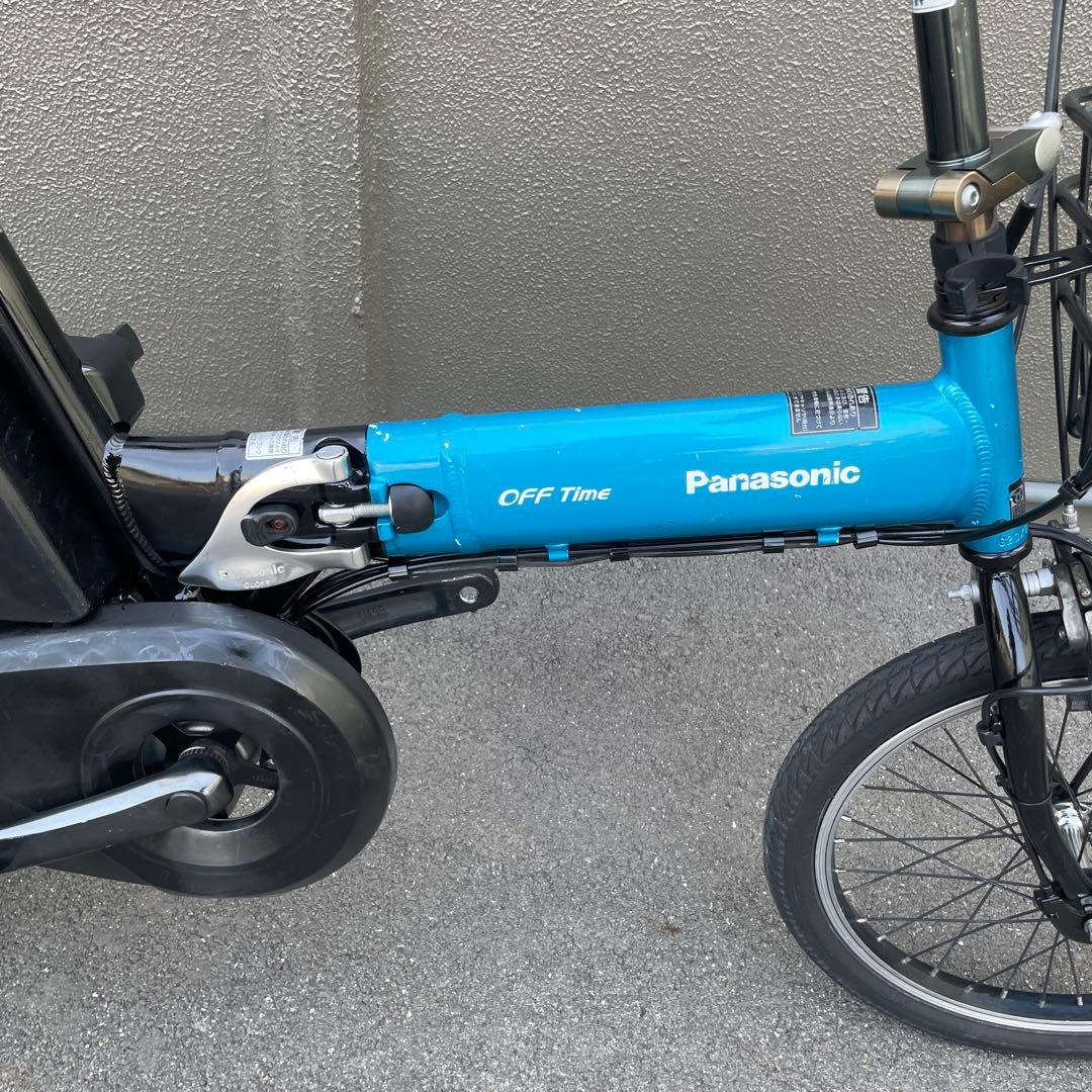 パナソニック電動アシスト自転車20インチ折り畳み型 ブルー