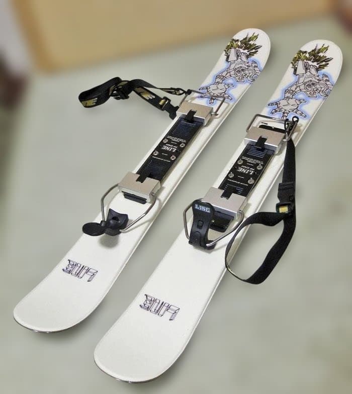 週末値下中　LINE　FIVE-O アルミビンディング　ショートスキー　90cm