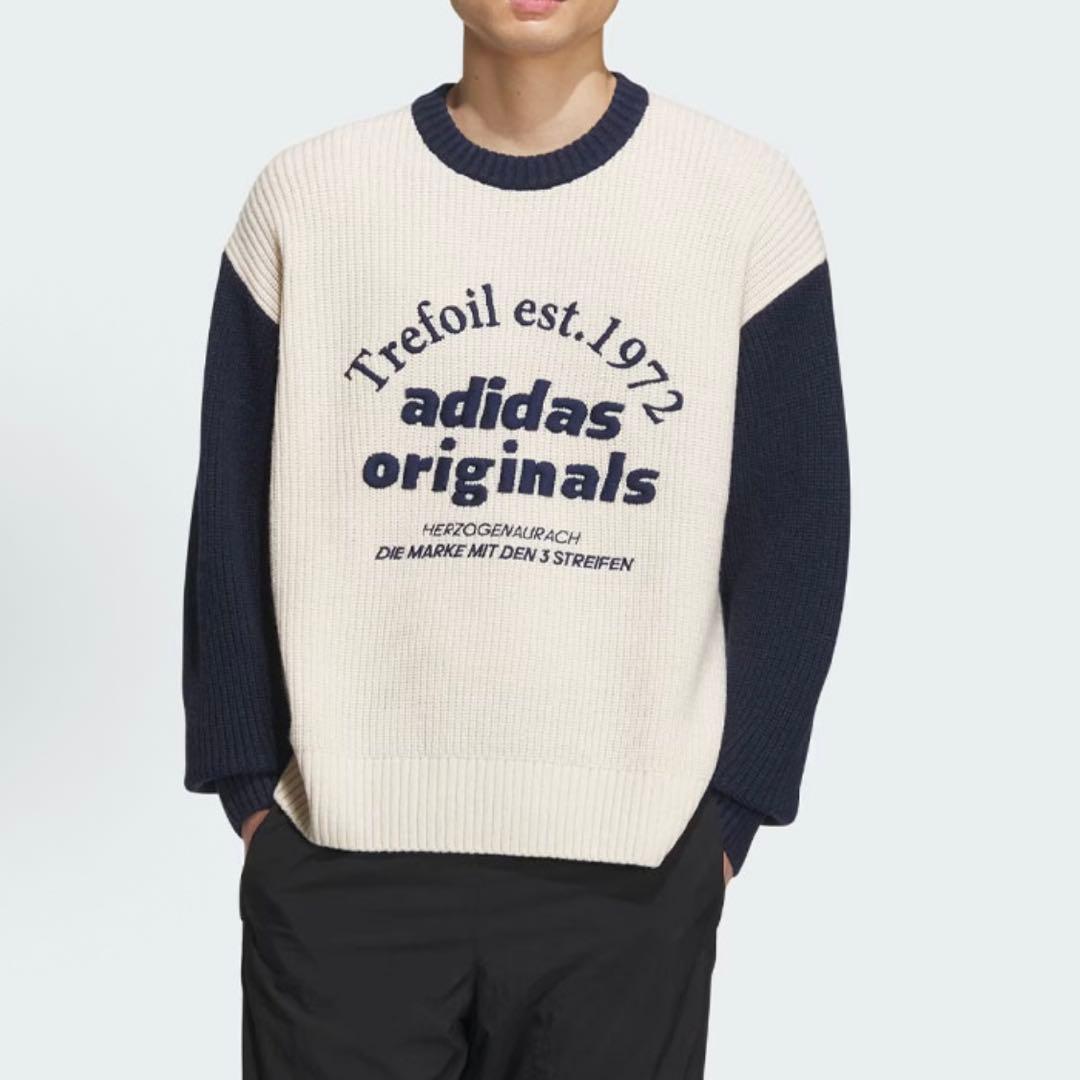 新品XL Adidas SPORT スウェットセーター ホワイト IW6286