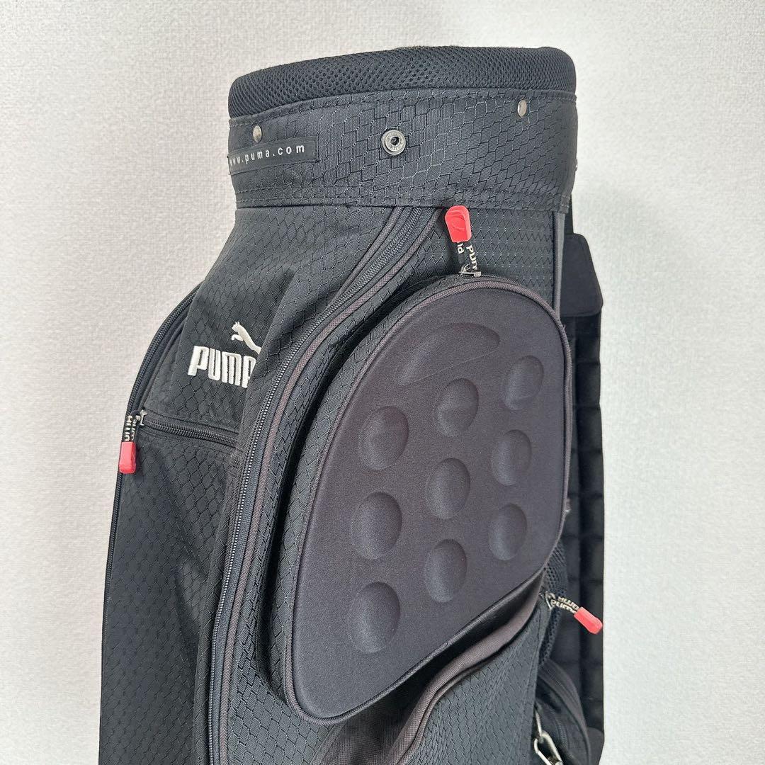 PUMA プーマ ゴルフ キャディバッグ ブラック 9型相当 5分割 フード付