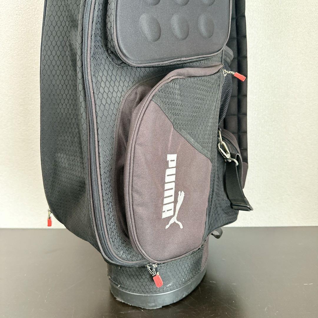 PUMA プーマ ゴルフ キャディバッグ ブラック 9型相当 5分割 フード付