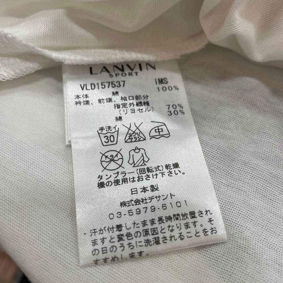 ☆新品☆LANVIN ランバン半袖シャツ さくらんぼ ハーフジップポロシャツ