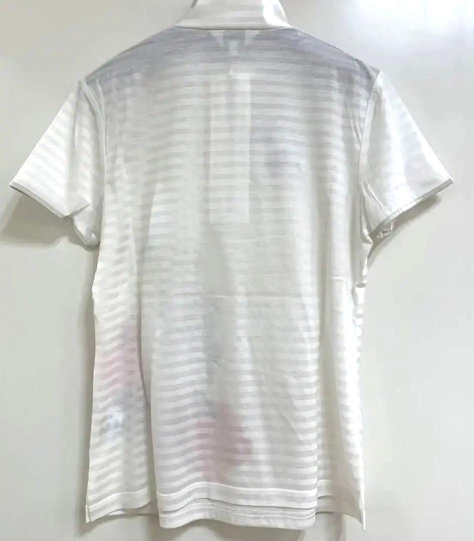 ☆新品☆LANVIN ランバン半袖シャツ さくらんぼ ハーフジップポロシャツ