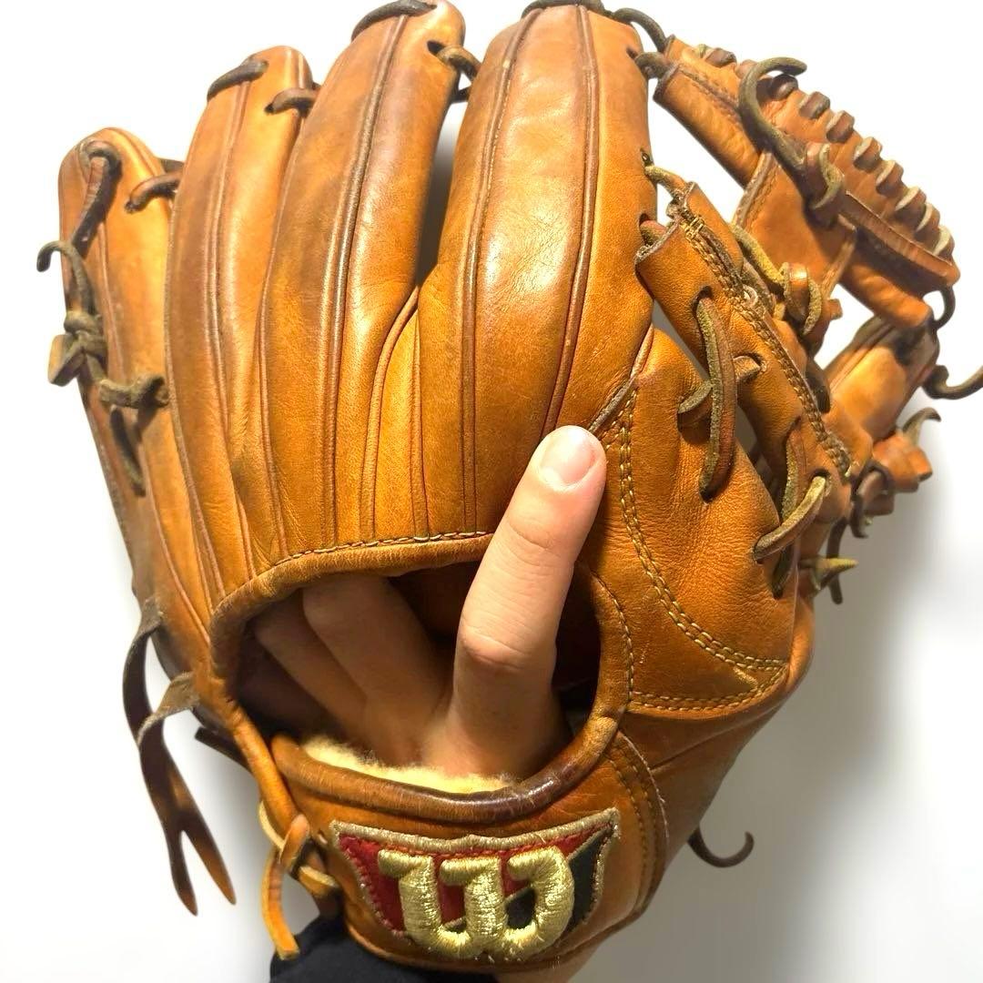 Wilson ウィルソン内野手用軟式硬式OK 高校野球対応 野球 グローブ袋付き