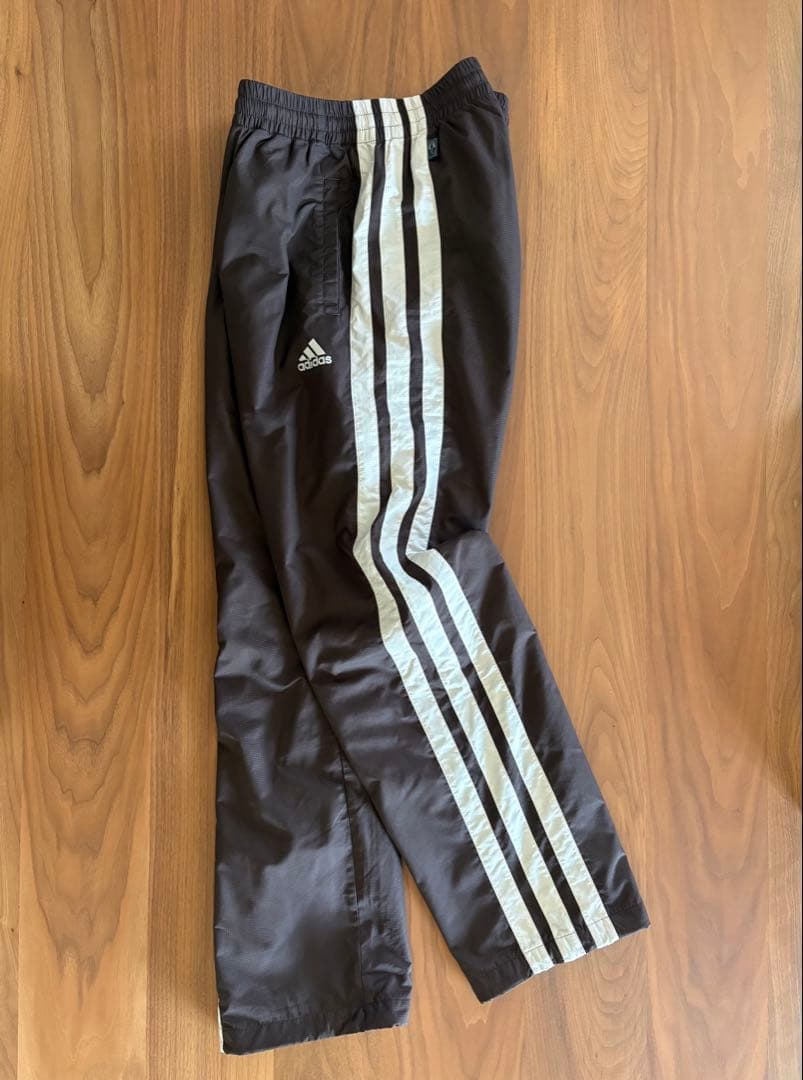 adidas アディダス トラックパンツ ブラウン希少カラー 万国旗タグ y2k