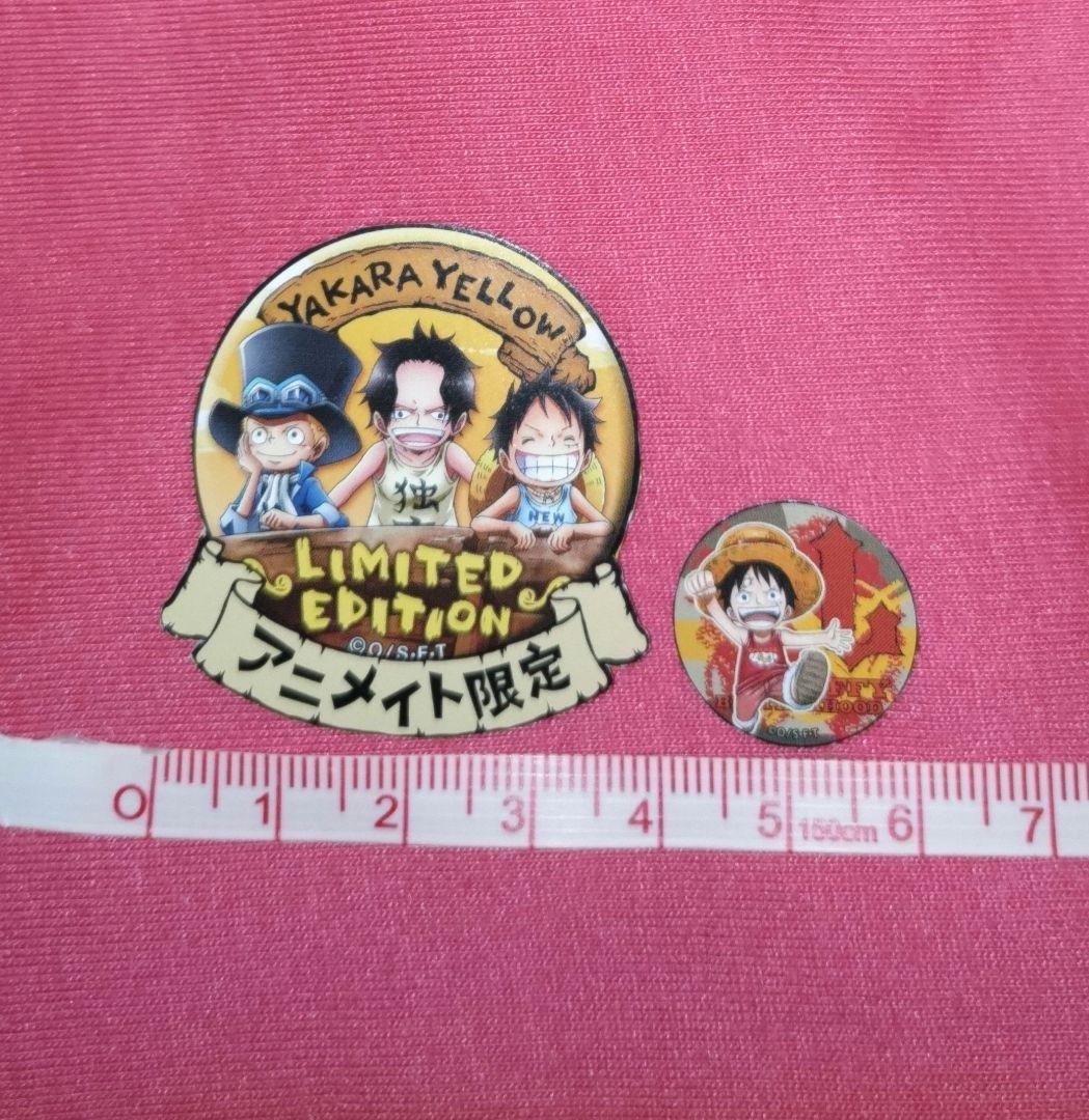 希少 レア ワンピース 輩缶バッジ YELLOW 全種 アニメイト 切り抜き