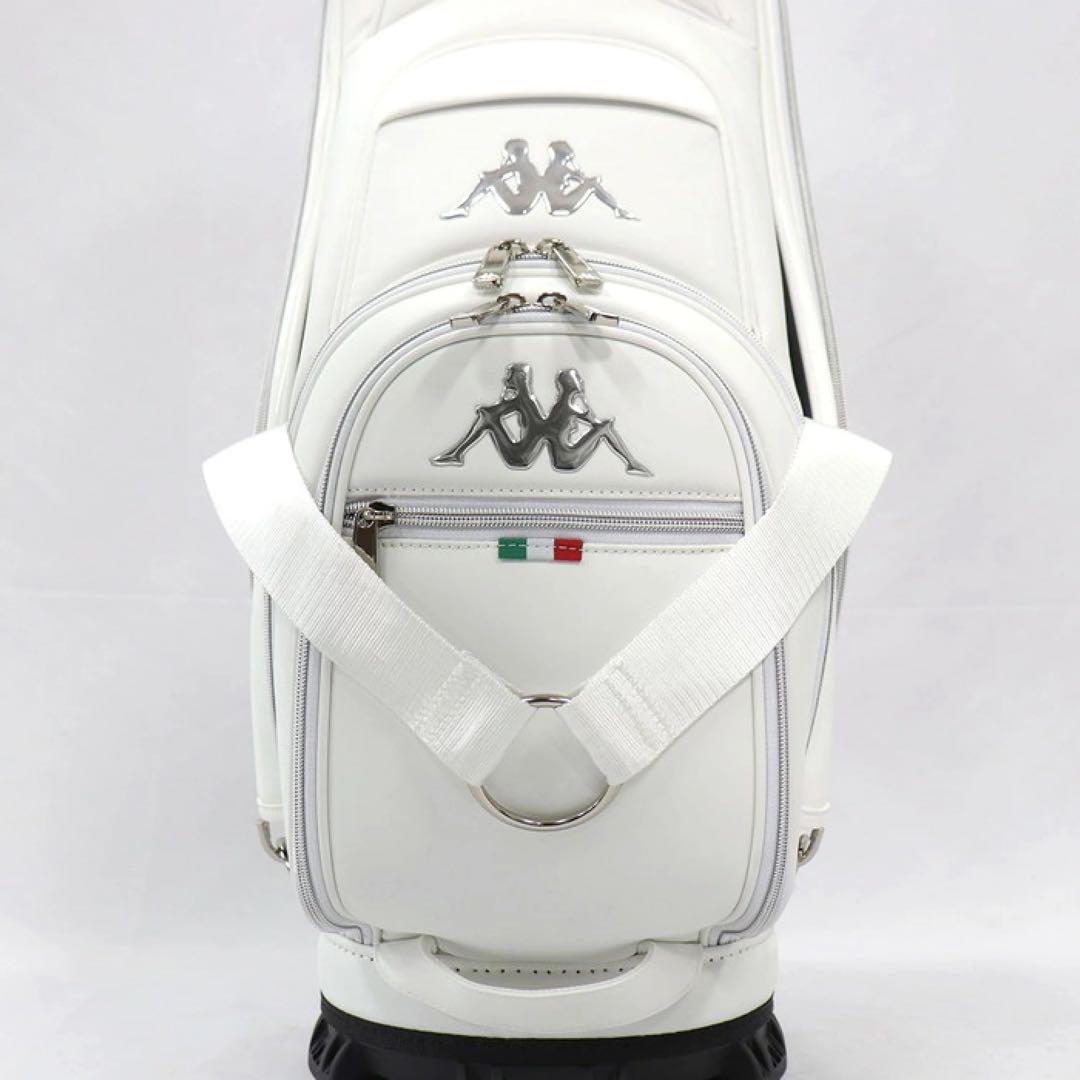 【新品】カッパ ゴルフ KP-CB0001 キャディバッグ 9型 ホワイト