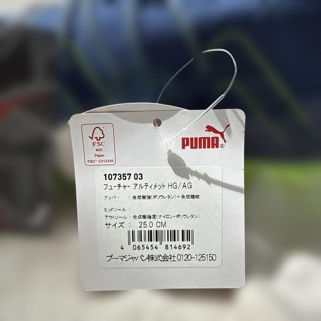 【新品未使用】プーマPUMA フューチャーアルティメット　HG/AG 25cm