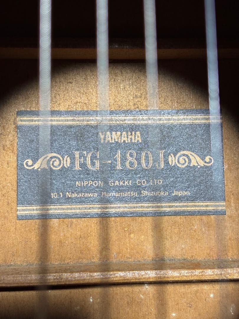 名器✧*YAMAHA FG-180J ブラックラベル アコースティックギター