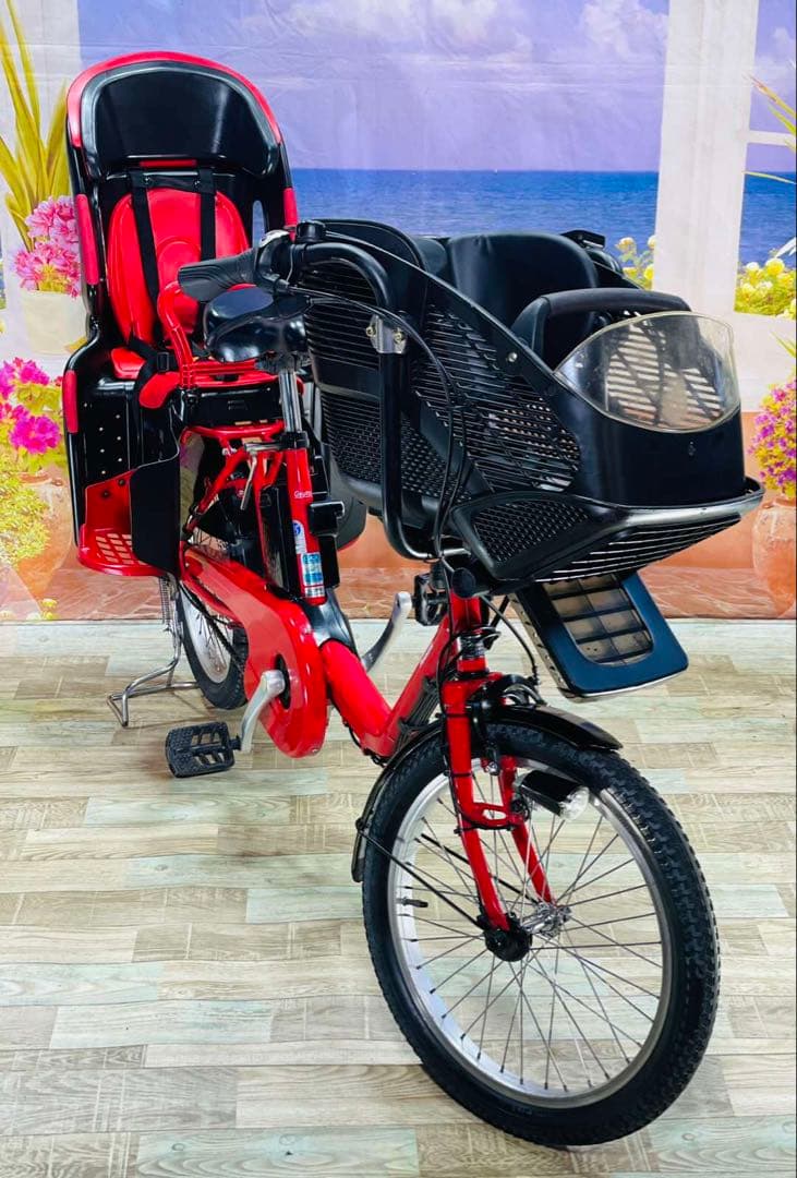 パナソニックギュット⭐️12AH！子供乗せ電動アシスト自転車Y3154