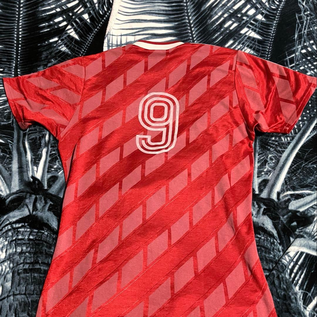 80年代 ビンテージ adidas 西ドイツ製 サッカー ユニフォーム 赤