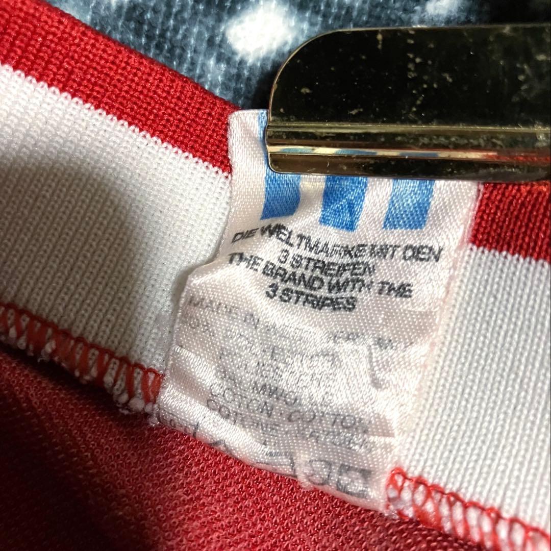 80年代 ビンテージ adidas 西ドイツ製 サッカー ユニフォーム 赤