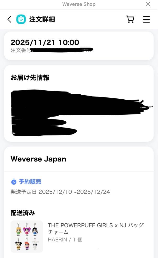 NewJeans ヘリン パワパフ ミディアムぬいぐるみ