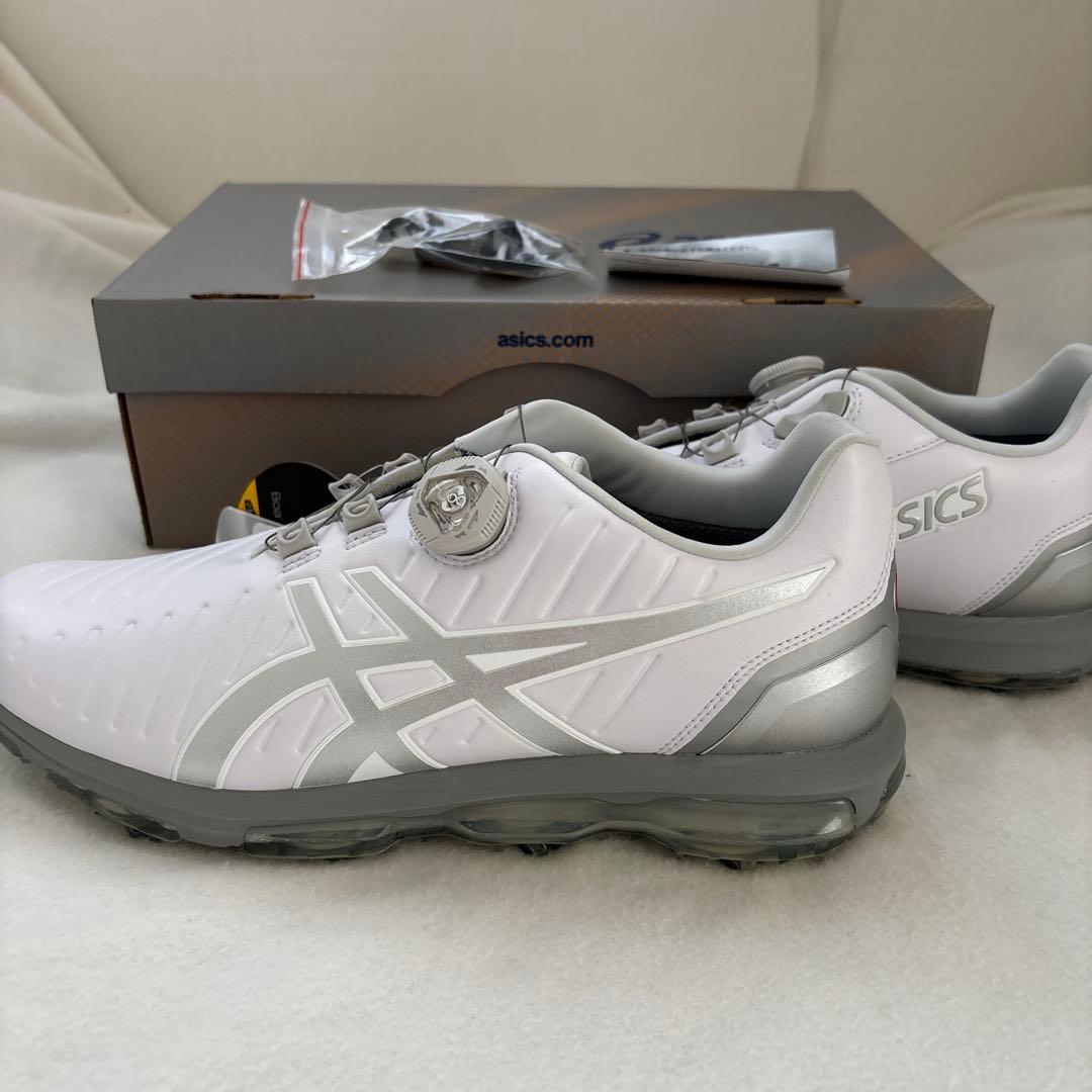 ASICS ダイヤル式ゴルフシューズ ホワイト　27.5cm