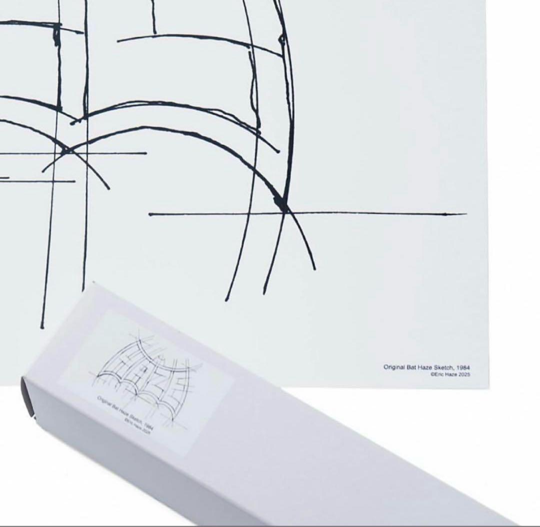ERIC HAZE Bat Haze Sketch シルクスクリーンポスター