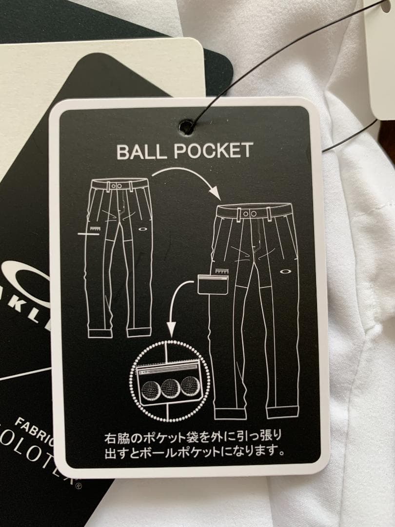 オークリー　メンズ　ゴルフパンツ　春夏　ホワイト　白　33
