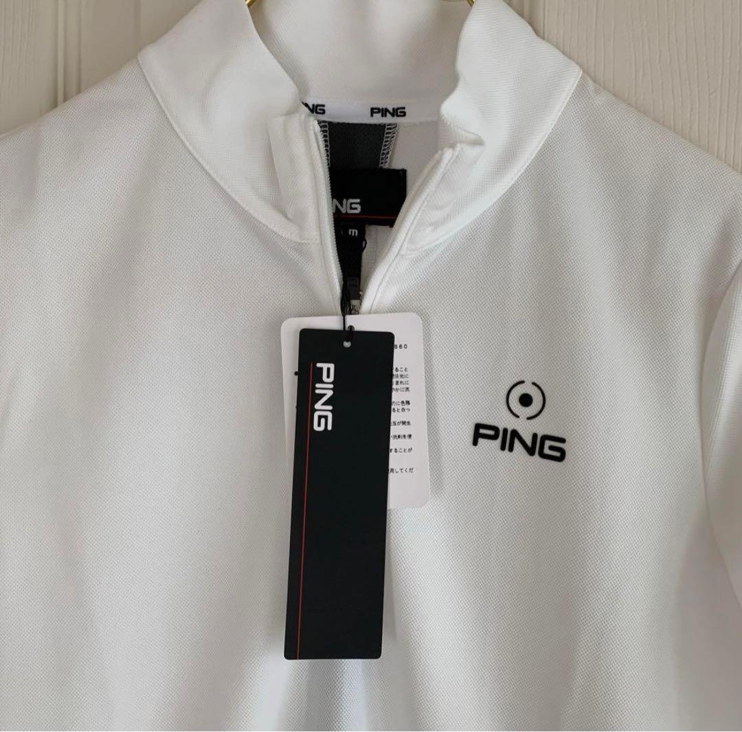 PING ハーフジップ長袖シャツ