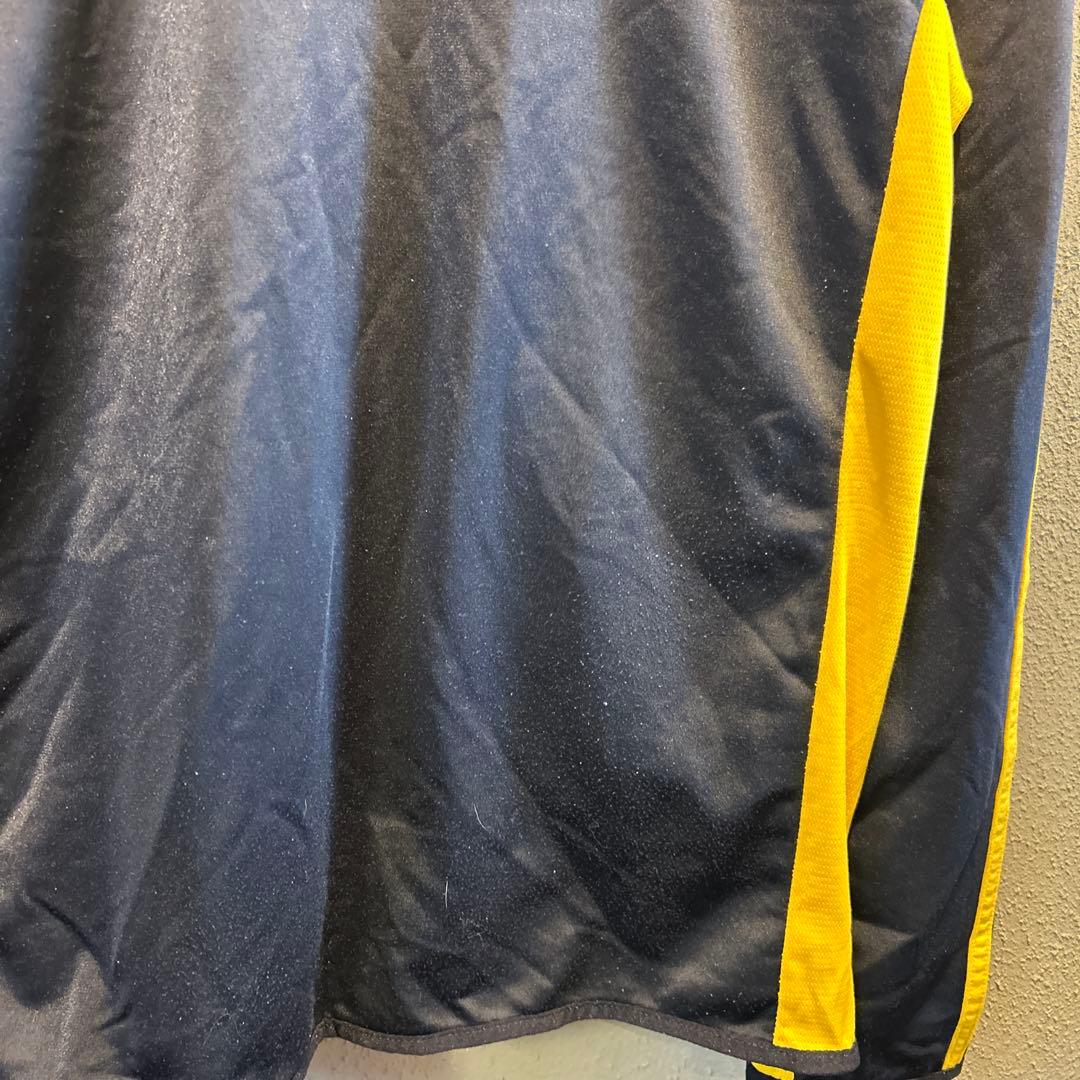 adidas トラックジャケット　ファイヤーバード　ネイビー×黄色　XL