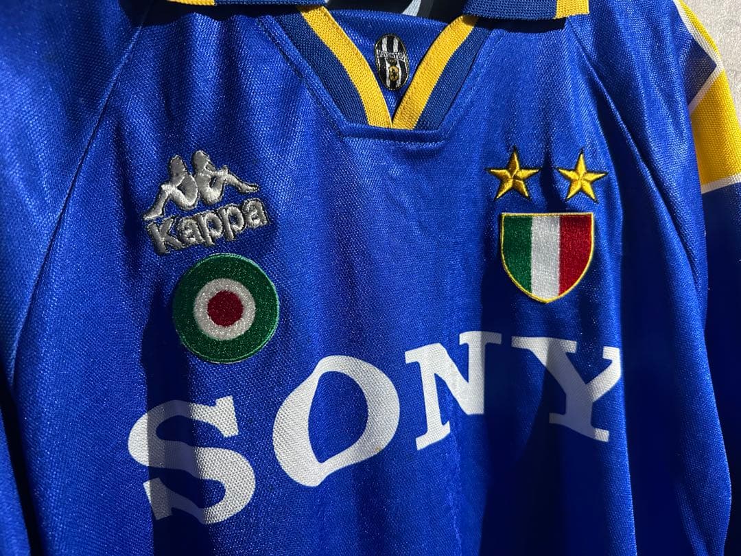 ビンテージレア‼️ユベントス‼️Kappa サッカーシャツ 青