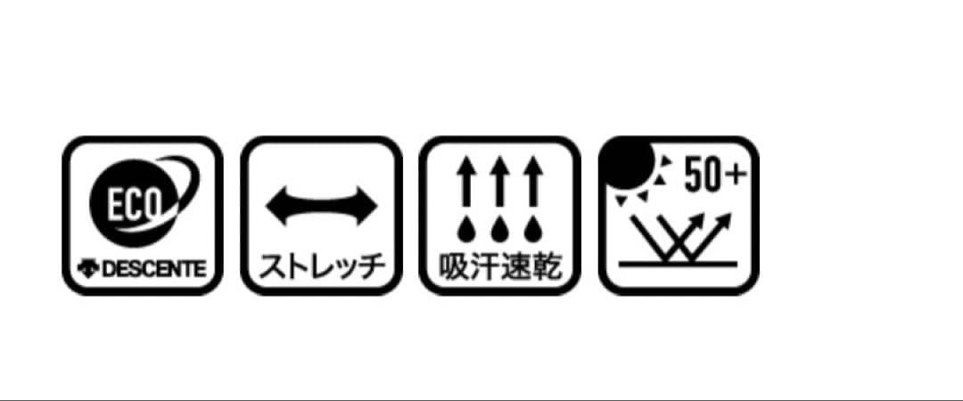 DESCENTE GOLF ハーフジップの長袖シャツ