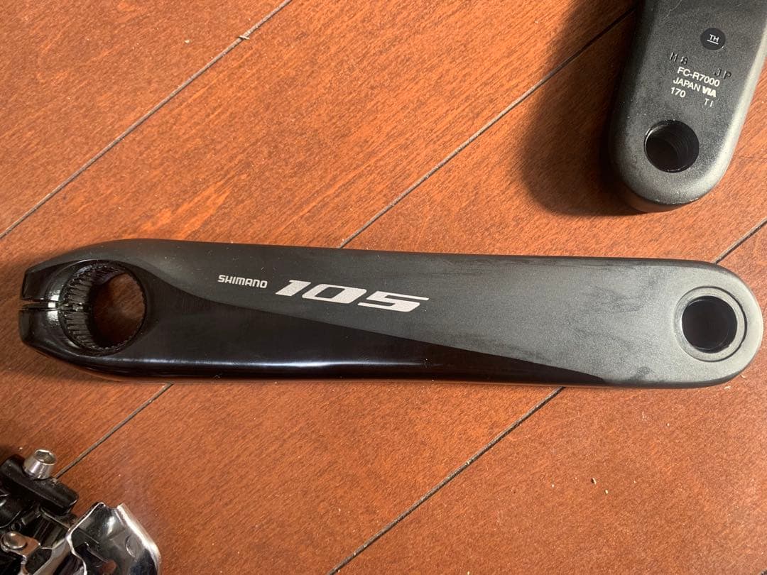 Shimano 105 r7000kコンポセット 170mm ブラック美品