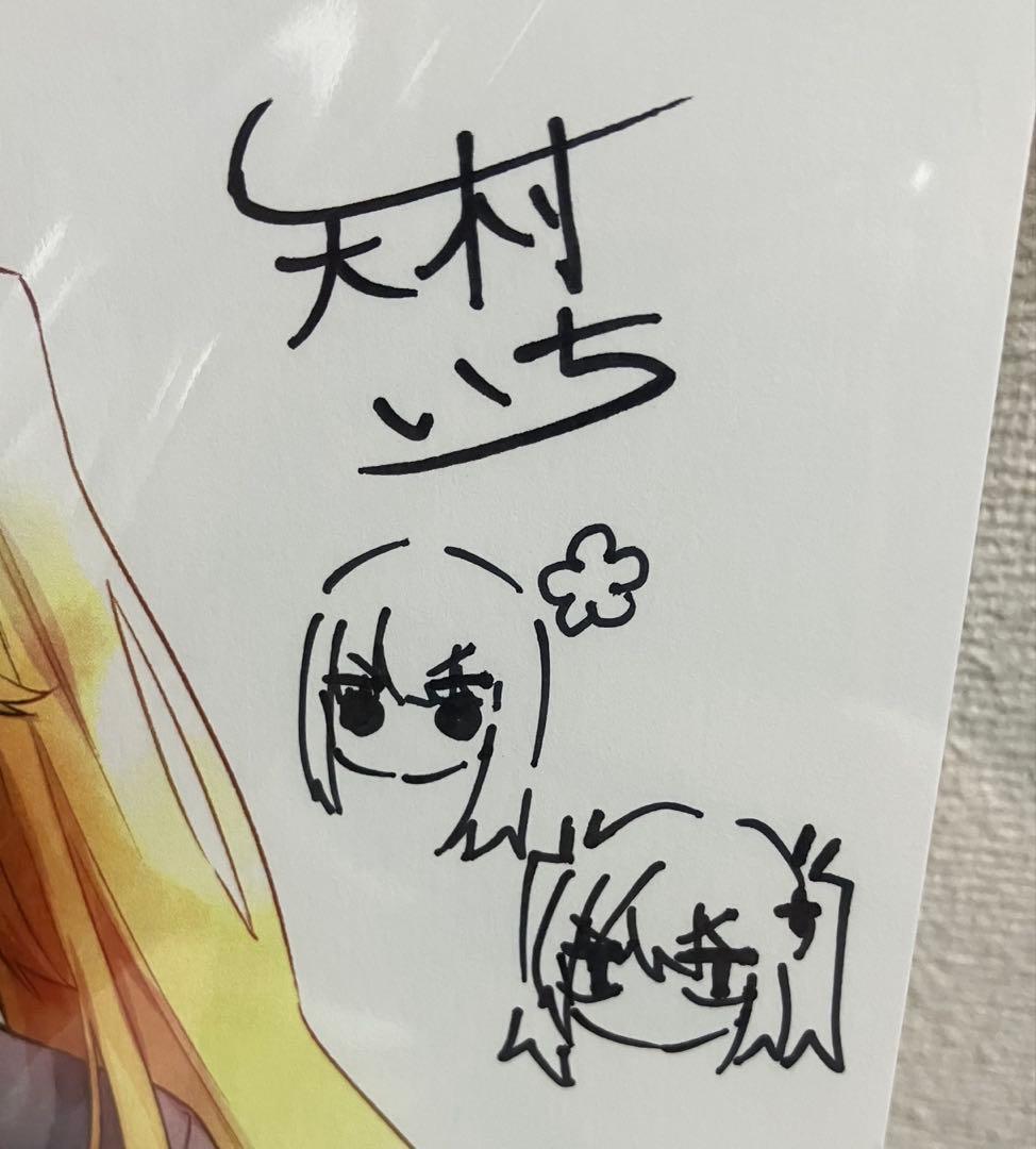 声がだせない少女は「彼女が優しすぎる」と思っている　複製原画　矢村いち直筆サイン