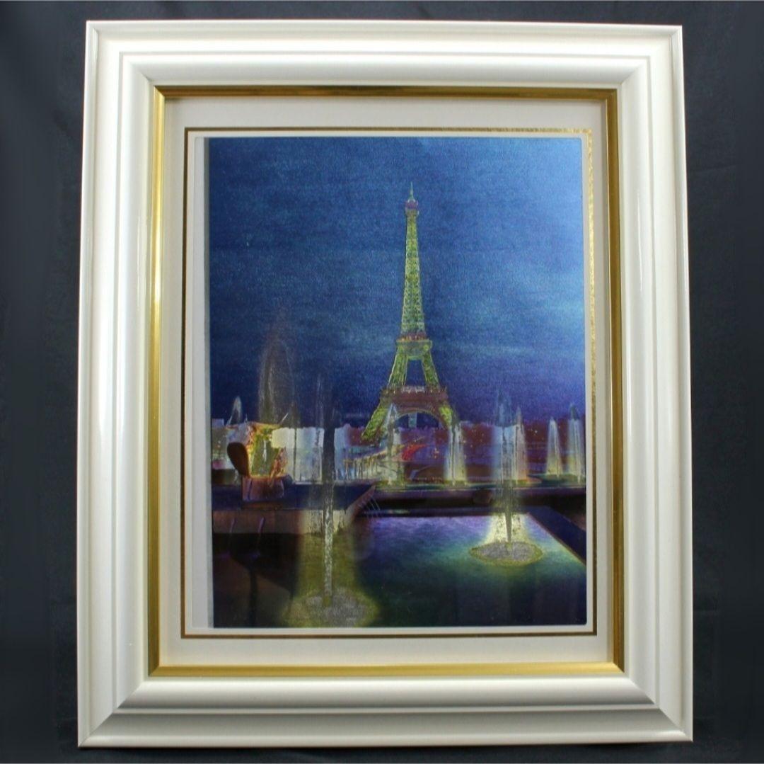 【豪華額付】エッフェル塔・⭐アルミ⭐ 複製画/英国製　eiffel tower