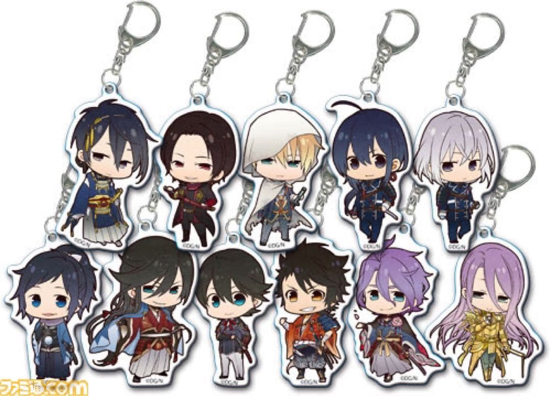 刀剣乱舞 加州清光 大和守安定 アクリルキーホルダー アニカフェ 2015